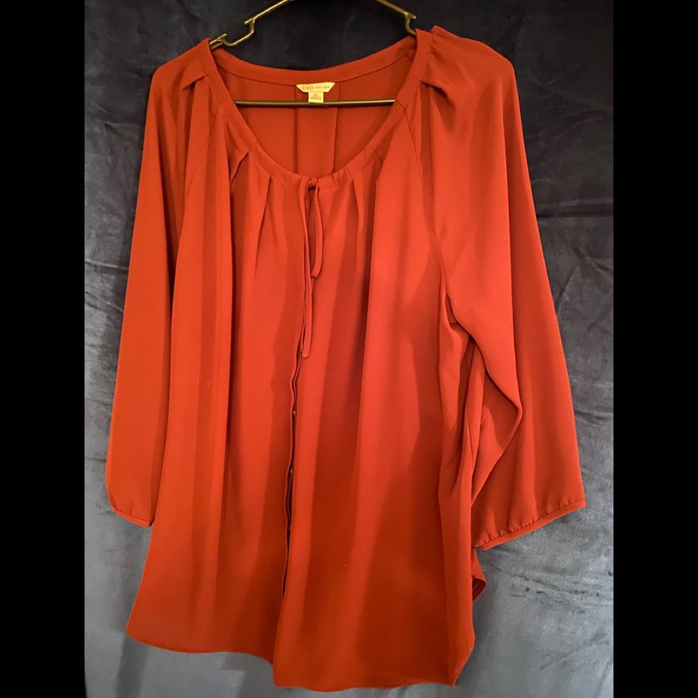 Cato burgundy top